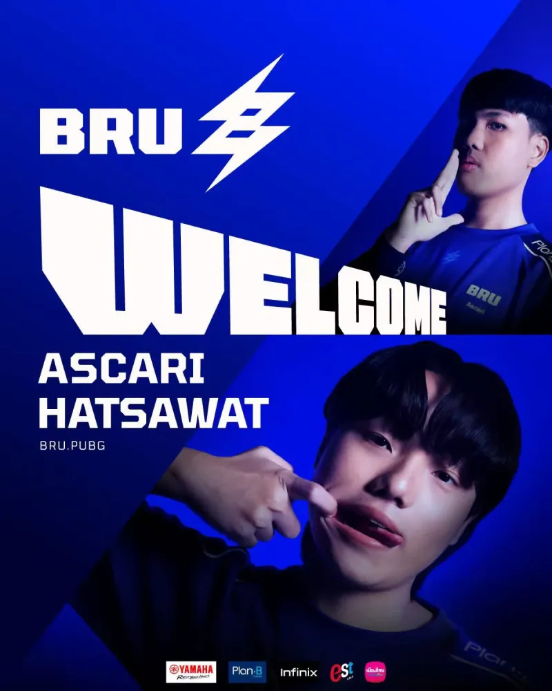 ag体育平台官网-BRU战队社媒官宣：Hatsawat与Ascari加入